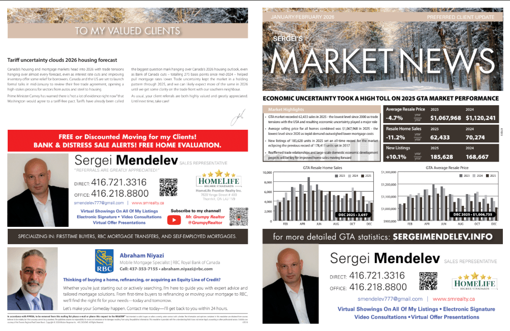 January - February 2026 | Real Estate News GTA | Toronto | SM Realty Group